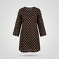Black Ajrak Cotton Kurti with Flared Bell Sleeves