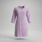 Lavender Cotton Chikankari Embroidered Kurti