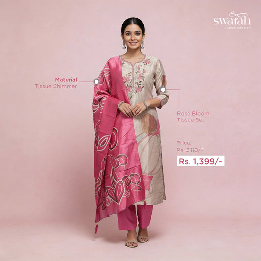 Rose Bloom Tissue Shimmer Set