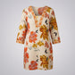 Off-White Cotton Floral Print Top