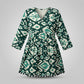 Emerald Printed Cotton Alia Top – Tassel Hem