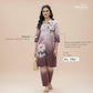 Mauve Lavender Dual-Tone Floral Digital Print Shirt-Style Co-ord Set