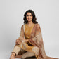 Mustard & Rust Floral Print Kurta Set with Dupatta
