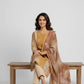 Mustard & Rust Floral Print Kurta Set with Dupatta