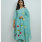 Blue Chanderi Cotton Suit Set