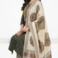 Deep Green Printed cotton suit set