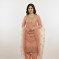 Blush Gold Chanderi Afghani Suit Set