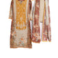 Mustard & Rust Floral Print Kurta Set with Dupatta