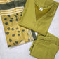 Olive Green Cotton 3 piece Set