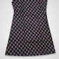 Navy Blue Ajrak Print Cotton Sleeveless Kurti with Attached Sleeves